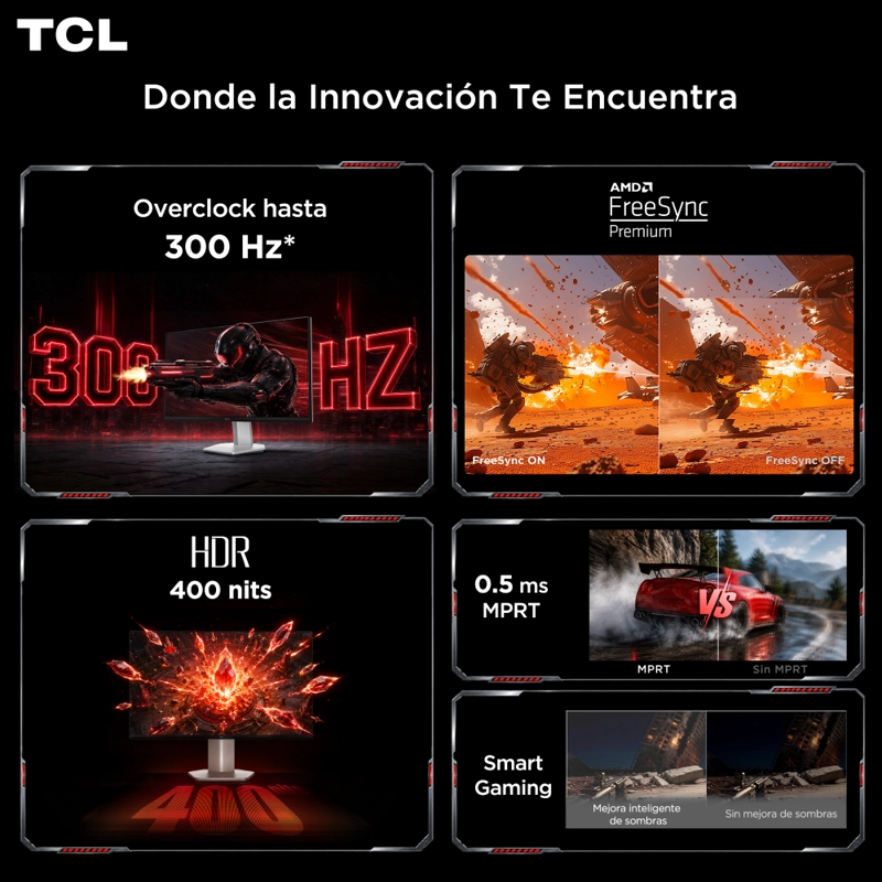 MONITOR GAMER TCL 25P1AD FHD 300HZ - 2