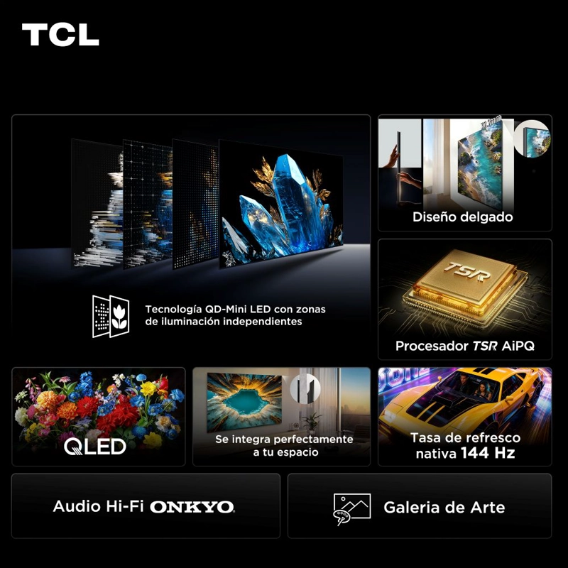 SMART TV TCL 55' QD-MINI LED UHD 4K 55A400M - 2