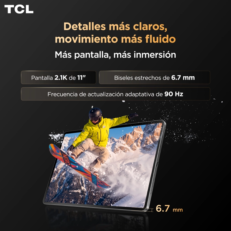 TAB A1 NXTPAPER 128GB / 6GB OCTA CORE 11' 2.1K 90HZ + LAPIZ + FUNDA - 6