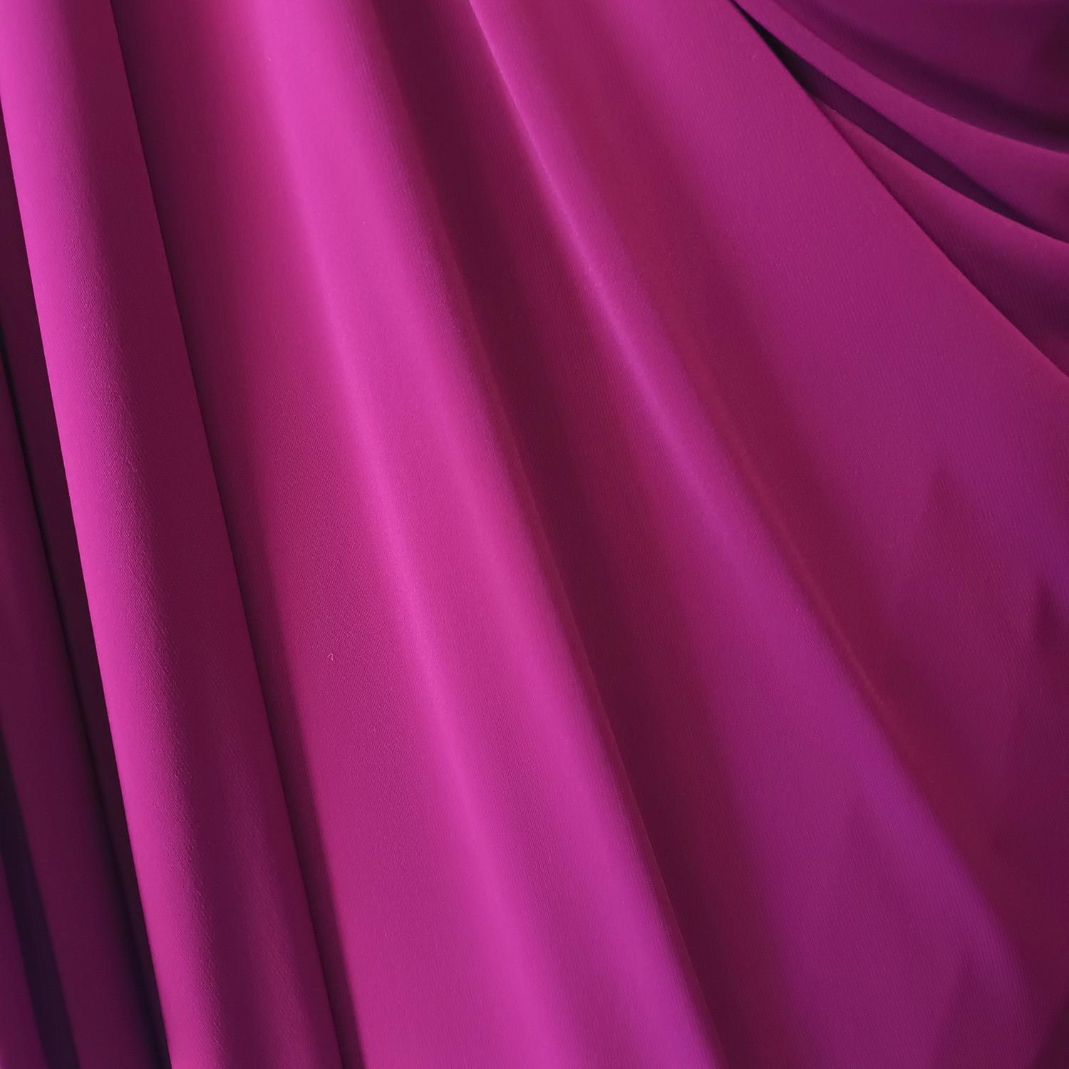 VESTIDO LARGO OPORTO MAGENTA LYCRA HALTER AMARRA MARIA PASKARO - 5