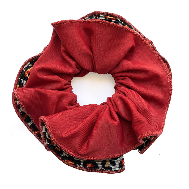 SCRUNCHIE TULIPAN ANIMAL ROJO MARIA PASKARO - 1