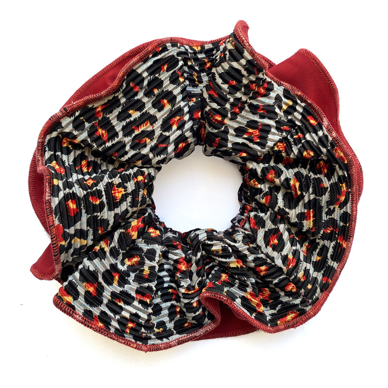 SCRUNCHIE TULIPAN ANIMAL ROJO MARIA PASKARO - 2