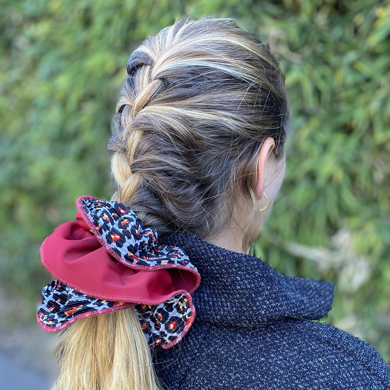 SCRUNCHIE TULIPAN ANIMAL ROJO MARIA PASKARO - 3