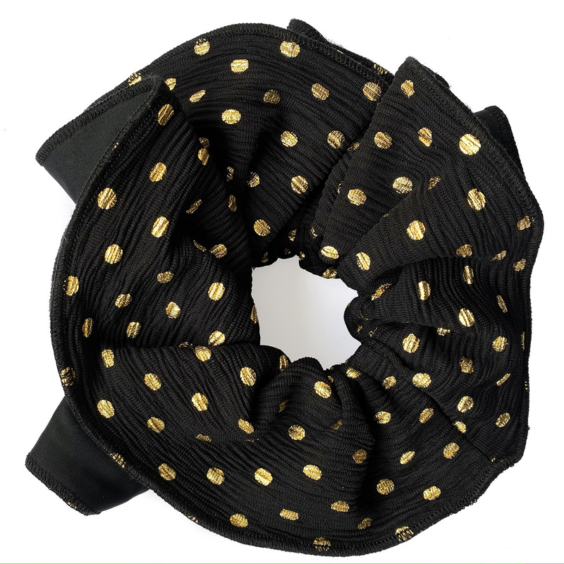 SCRUNCHIE TULIPAN L PUNTOS NEGRO MARIA PASKARO - 2