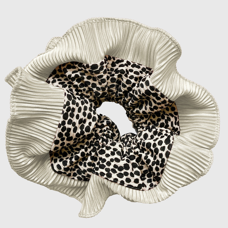 SCRUNCHIE BEGONIA XL CHITA BEIGE MARIA PASKARO - 1