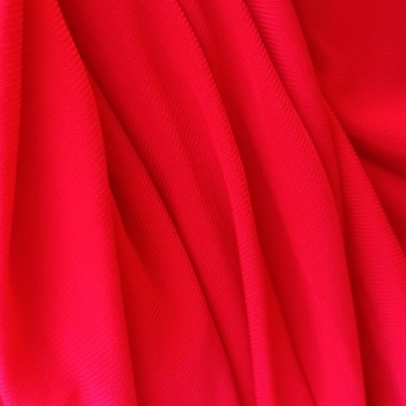 VESTIDO LARGO MUJER MARIA PASKARO ROJO FURIOSO MARKEN LYCRA VUELO GRANDE - 5