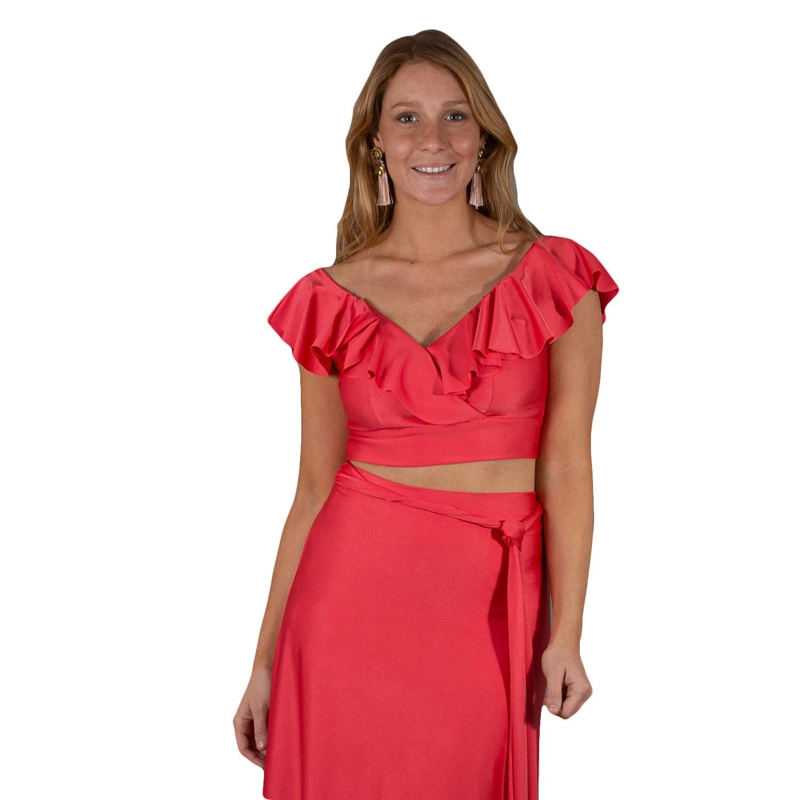 PETO MARKEN CORAL LYCRA DUPONT VUELO GRANDE MARIA PASKARO - 1