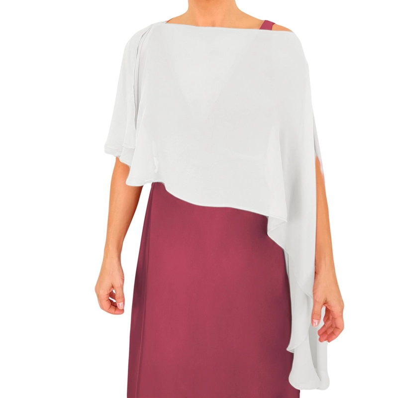 TAPADO CAPA MULTIFORMA REGULAR FIT MUJER MARIA PASKARO BLANCO CATANIA GASA - 1