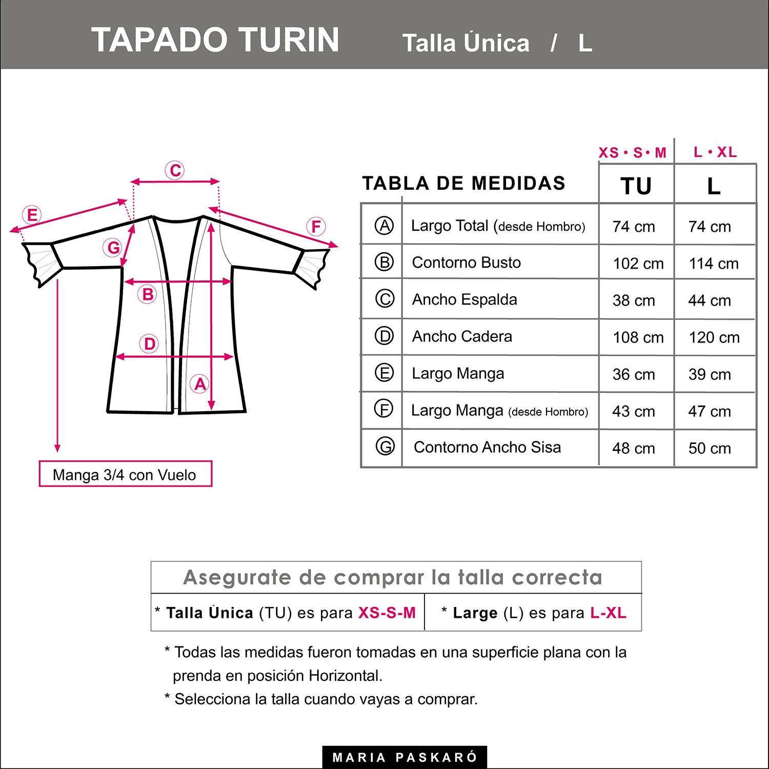 TAPADO KIMONO CORTO TURIN NEGRO TERCIOPELO JASPEADO MARIA PASKARO - 7