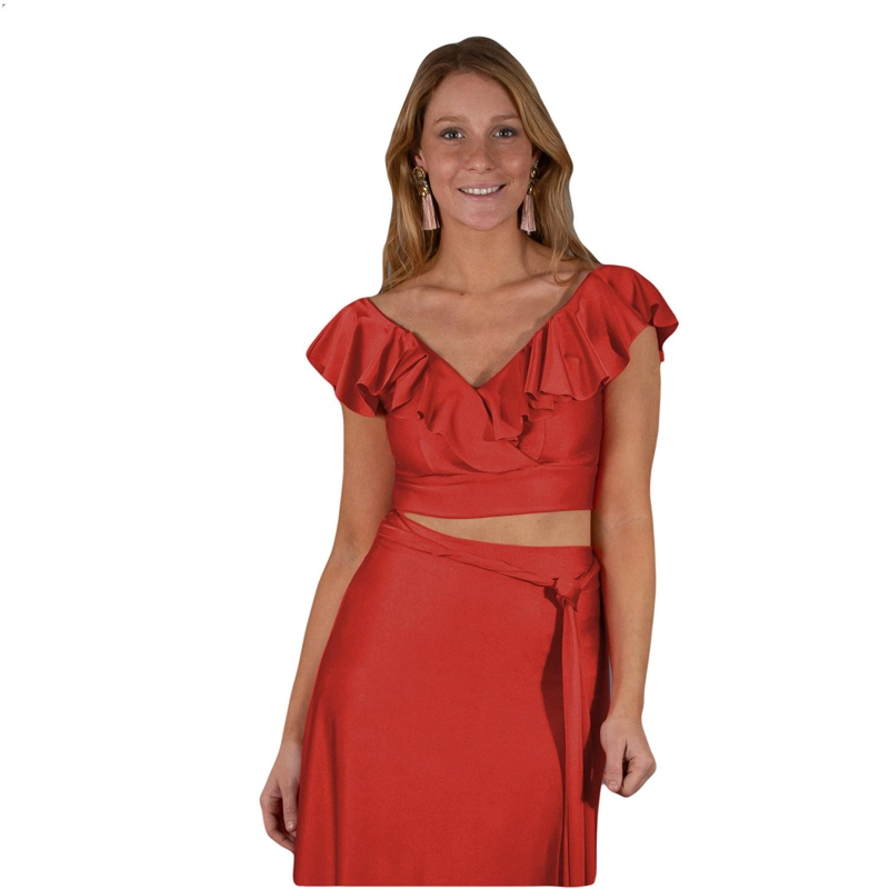PETO MARKEN ROJO LYCRA DUPONT VUELO GRANDE MARIA PASKARO - 1