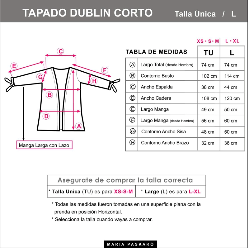 TAPADO KIMONO CORTO DUBLIN BURDEO TERCIOPELO MARIA PASKARO - BURDEO - L/XL - 4