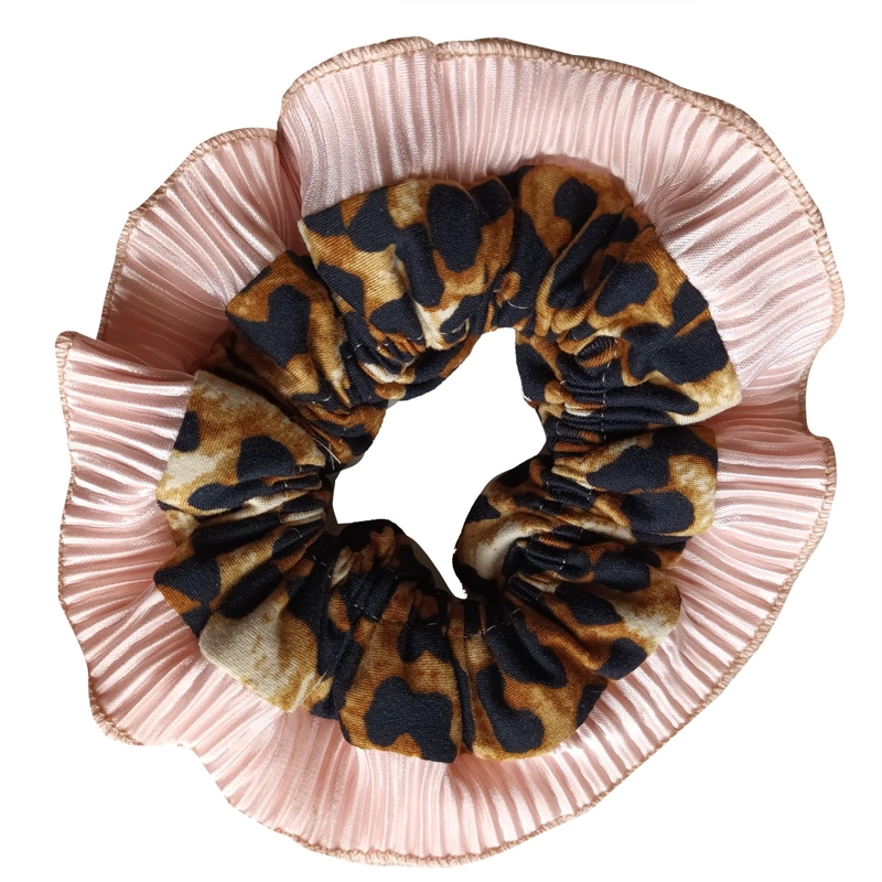 SCRUNCHIE MARIA PASKARO BEGONIA NUDE M ANIMAL NEGRO - 1