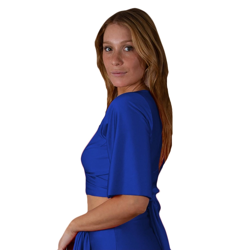 PETO MONACO AMARRA AZULINO LYCRA DUPONT MARIA PASKARO - 3