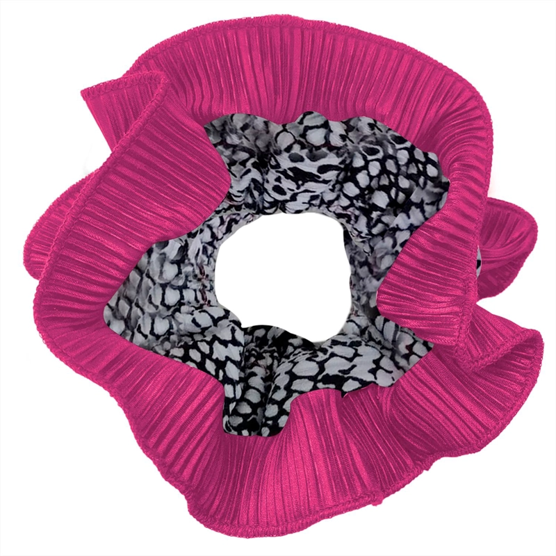 SCRUNCHIE MARIA PASKARO BEGONIA FUCSIA COLLET XL PITON PLISADO - 1