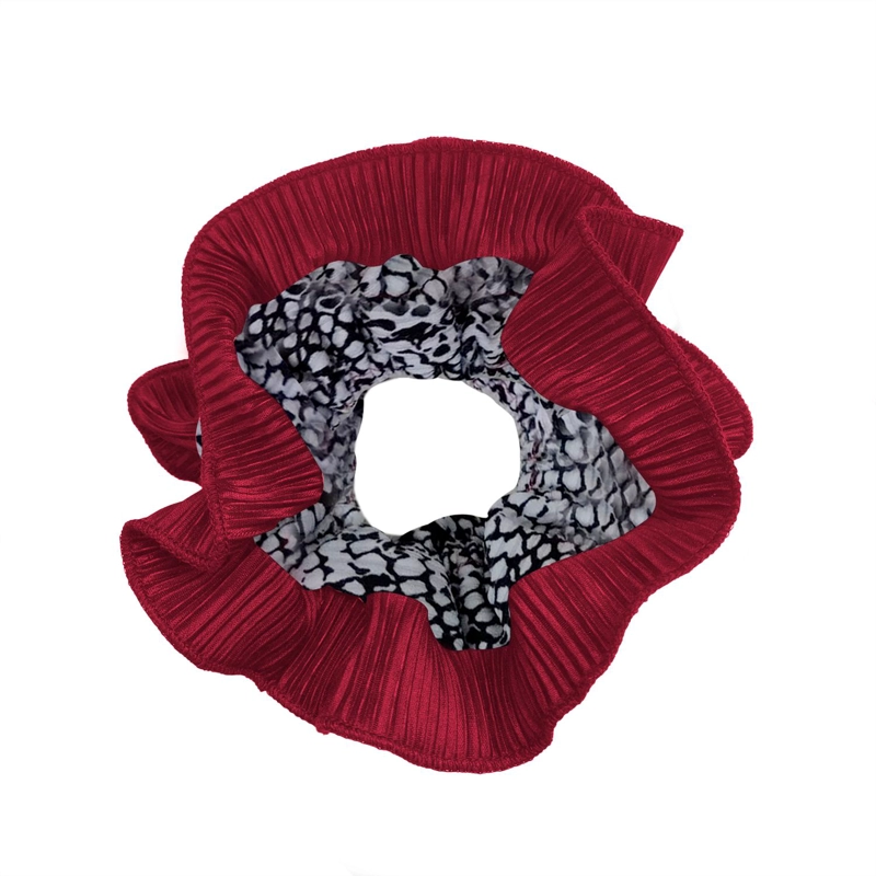 SCRUNCHIE MARIA PASKARO BEGONIA BURDEO COLLET M PITON CHERRY PLISADO - 1
