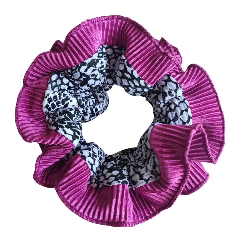 SCRUNCHIE MARIA PASKARO BEGONIA MAGENTA COLLET M PITON - 1