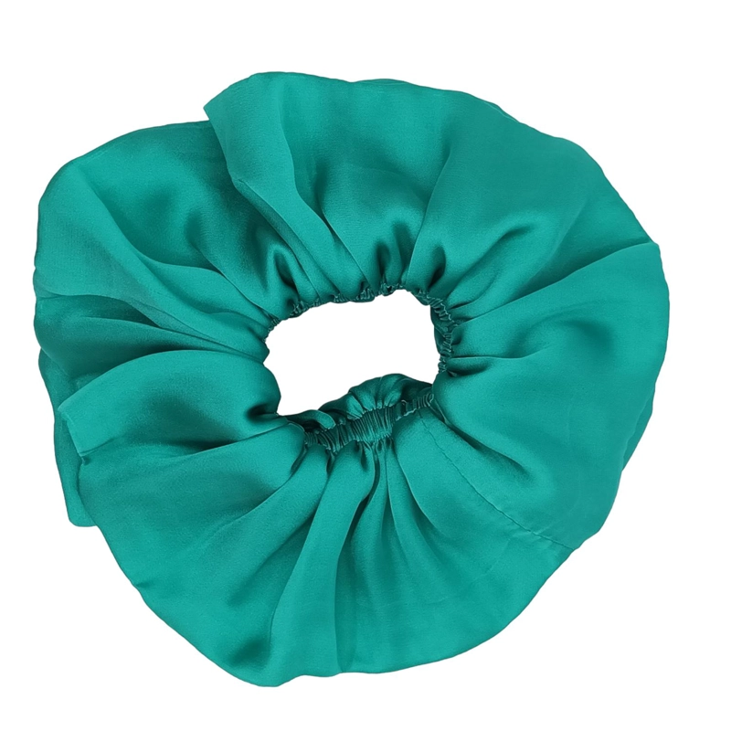SCRUNCHIE SEDA MARIA PASKARO CAMELIA TURQUESA COLLET L - 2