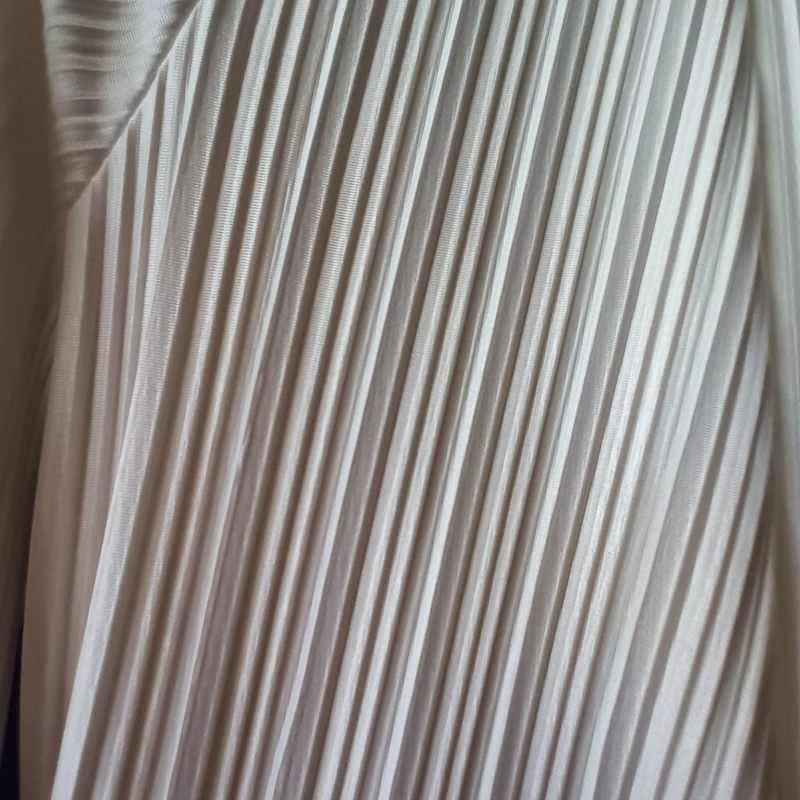 TAPADO KIMONO LARGO REGULAR FIT MUJER MARIA PASKARO BLANCO VERONA PLISADO - 5