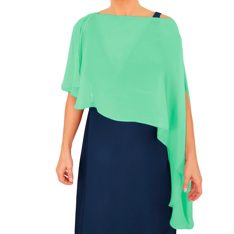 TAPADO CAPA MULTIFORMA REGULAR FIT MUJER MARIA PASKARO MENTA CATANIA GASA - 1