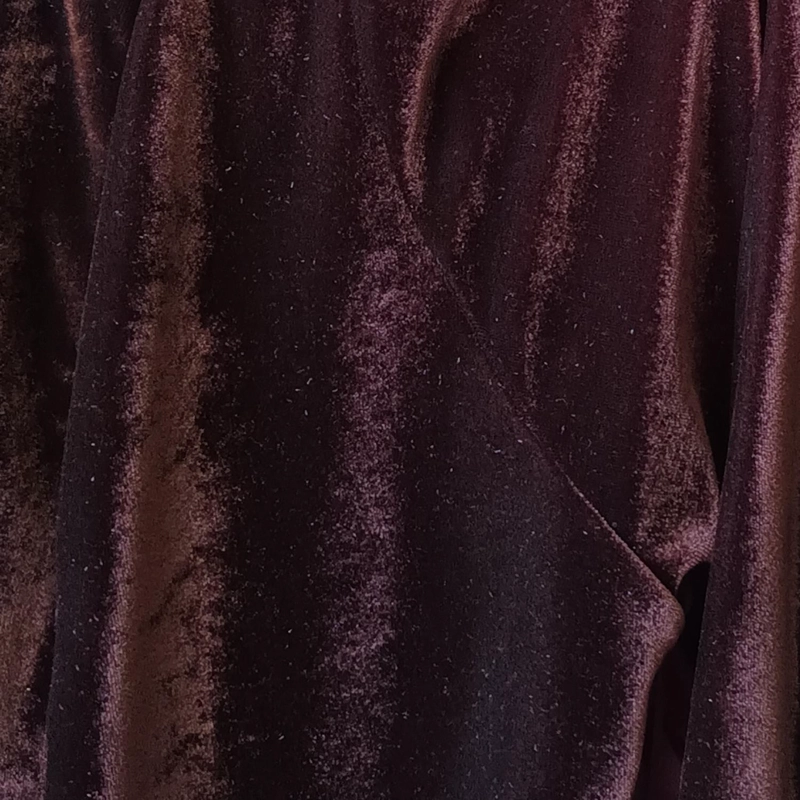 TAPADO KIMONO LARGO VERONA CHOCOLATE TERCIOPELO  MARIA PASKARO - CAFE  - L/XL - 4