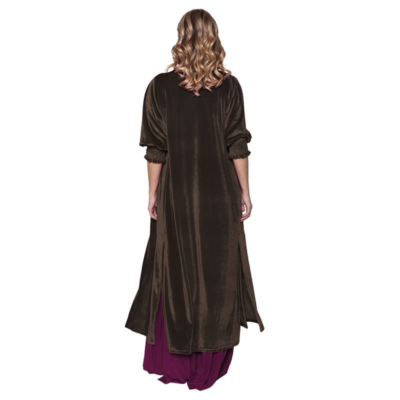 TAPADO KIMONO SANTINI CHOCOLATE TERCIOPELO MARIA PASKARO - 4