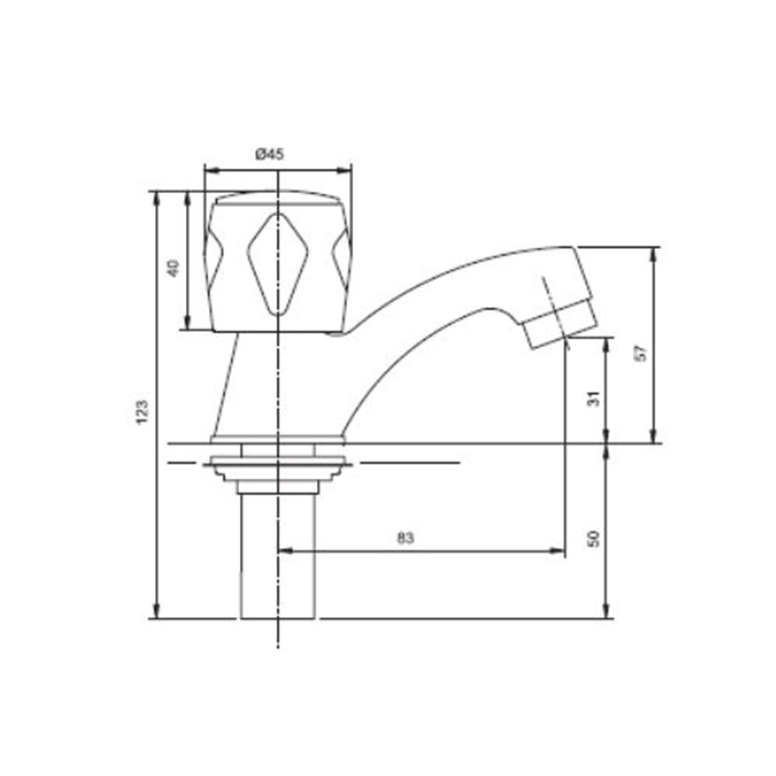 LLAVE LAVATORIO MAN/METAL MOSSINI METAL - 2
