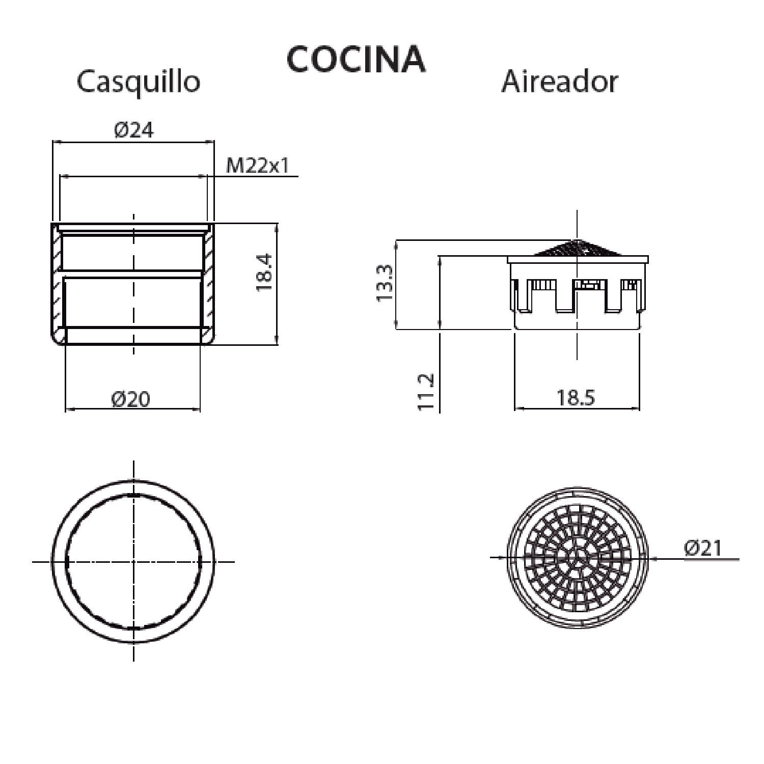 SET DE 2 AIREADORES BAÑO Y COCINA - 4