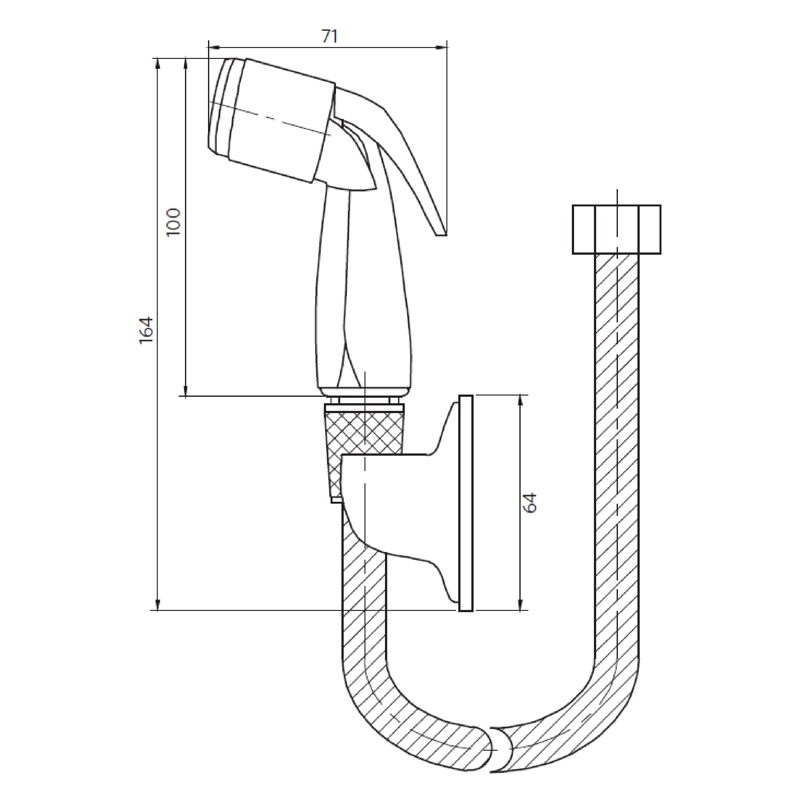 DUCHA BIDET STRETTO 1 FUNCIONES - 5