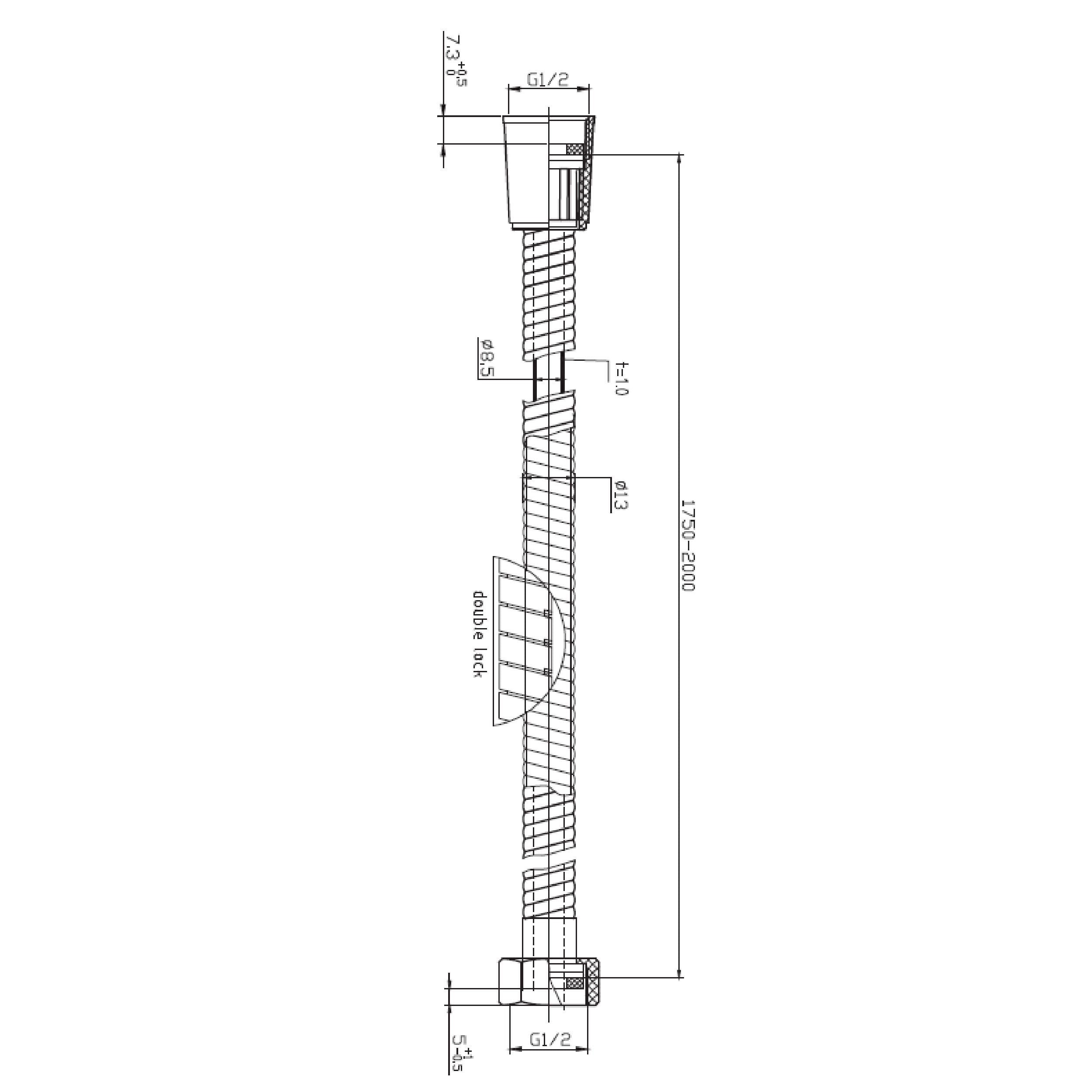 FLEXIBLE EXTENDIBLE 1,75 A 2,00 MT - 2