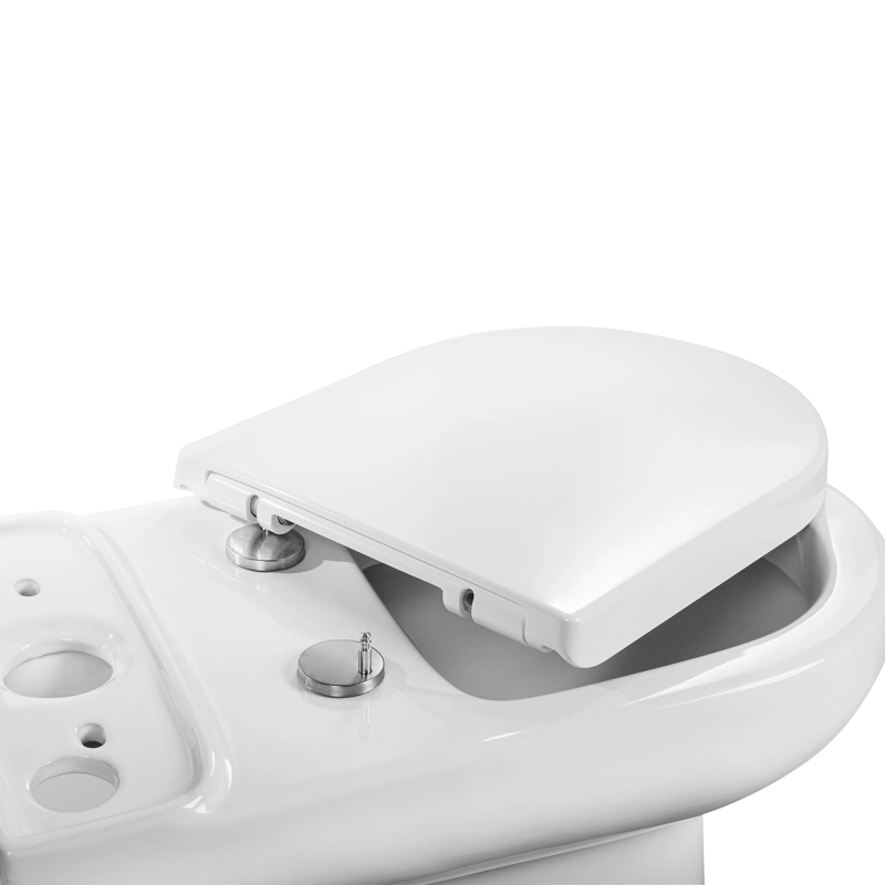 ASIENTO Y TAPA UREA SOFT CLOSE PARA WC ATOS VISAGRA ACERO INOX. - 7