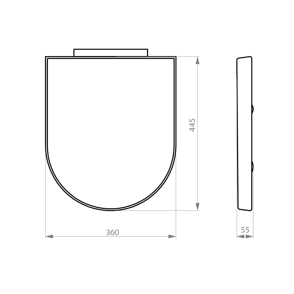 ASIENTO Y TAPA UREA SOFT CLOSE PARA WC ACROS - 6