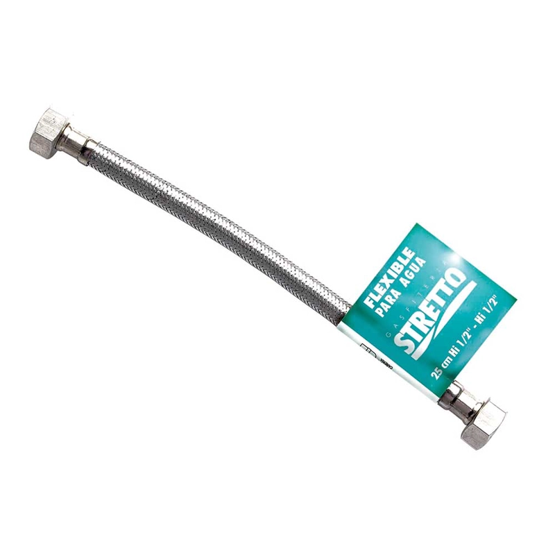 FLEXIBLE PARA AGUA METALICO HI-HI 1/2 25CM - 1