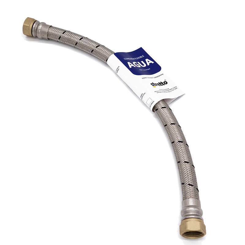 STRETTO FLEXIBLE PARA AGUA CALEFON HI-HI 1/2' 40 CM.
