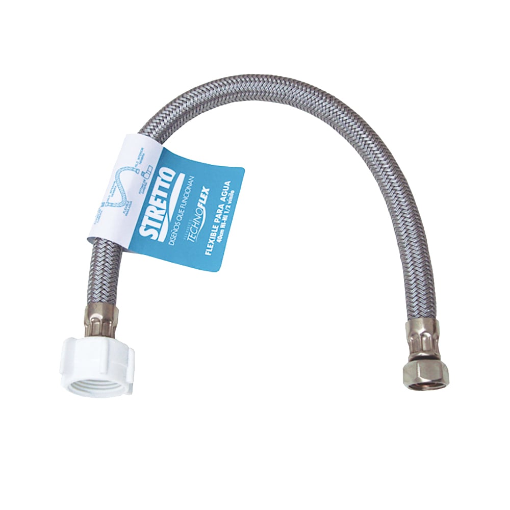 FLEXIBLE PARA AGUA VINILO 35CM LL/ANG HI 3/8X15/16 - 1