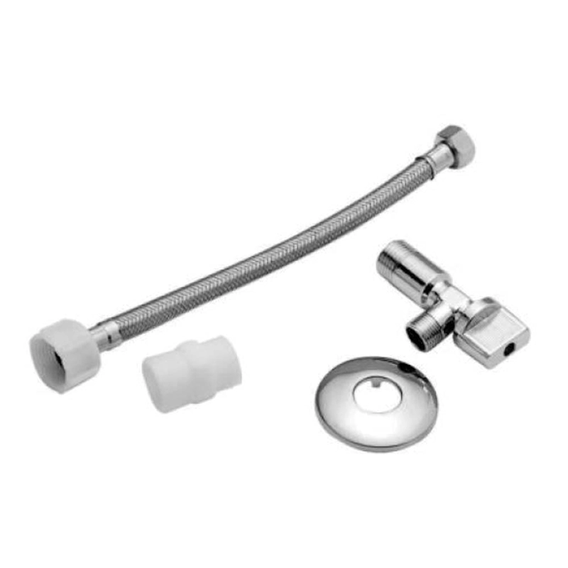 LLAVE ANGULAR 1/2X1/2 Y FLEXIBLE TECHNOFLEX 1/2X15/16 DE 35CM - 1