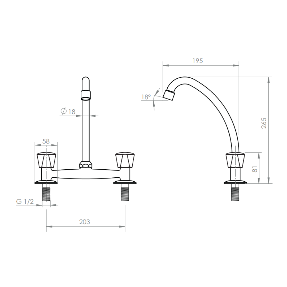 LLAVE GRIFERIA LAVAPLATO 8' MIAMI - 4