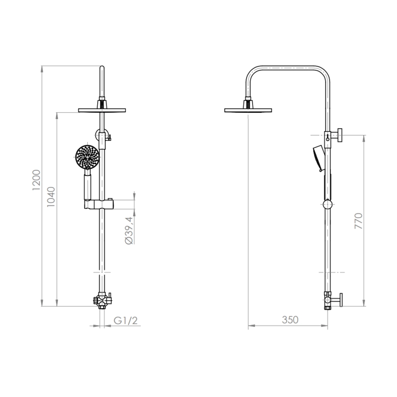 COLUMNA DE DUCHA VENTI NIQUEL - 6