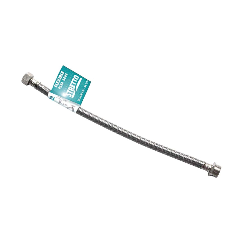 FLEXIBLE PARA AGUA METALICO HE-HI 1/2 25CM - 1