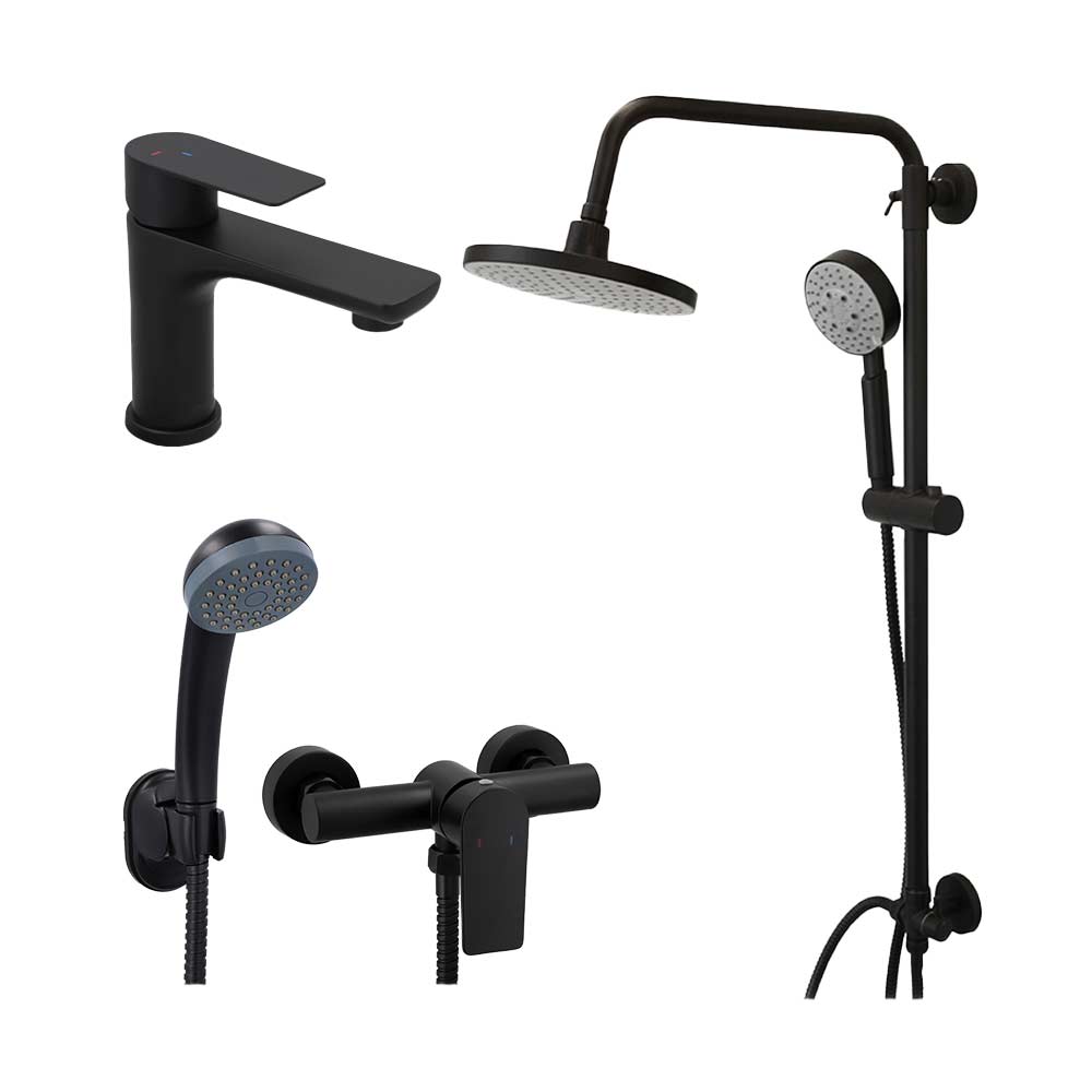 PACK GRIFERÍA STRETTO MODELO BAÑO GÓTICO - 1