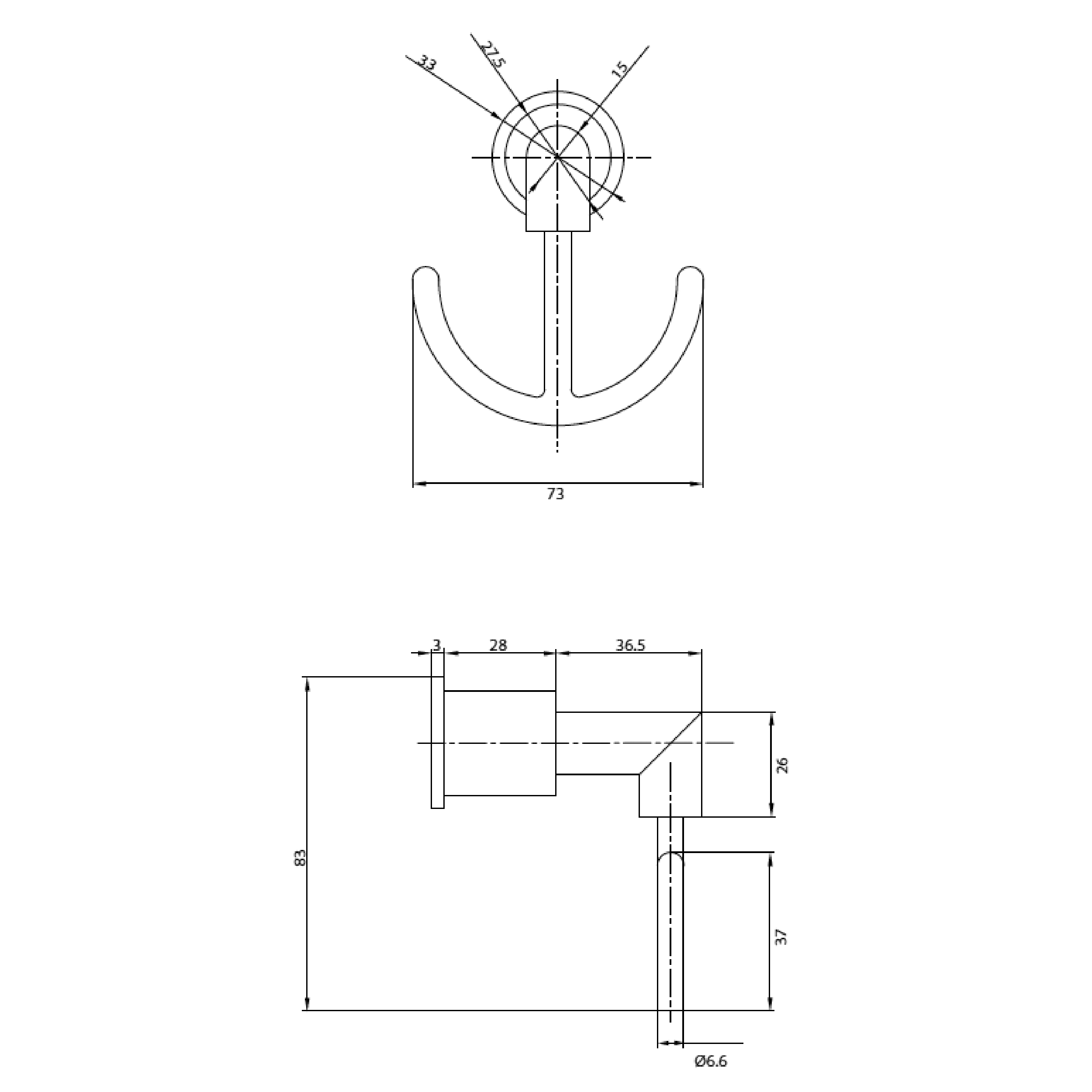 PERCHA DOBLE TOALLA SL - 2