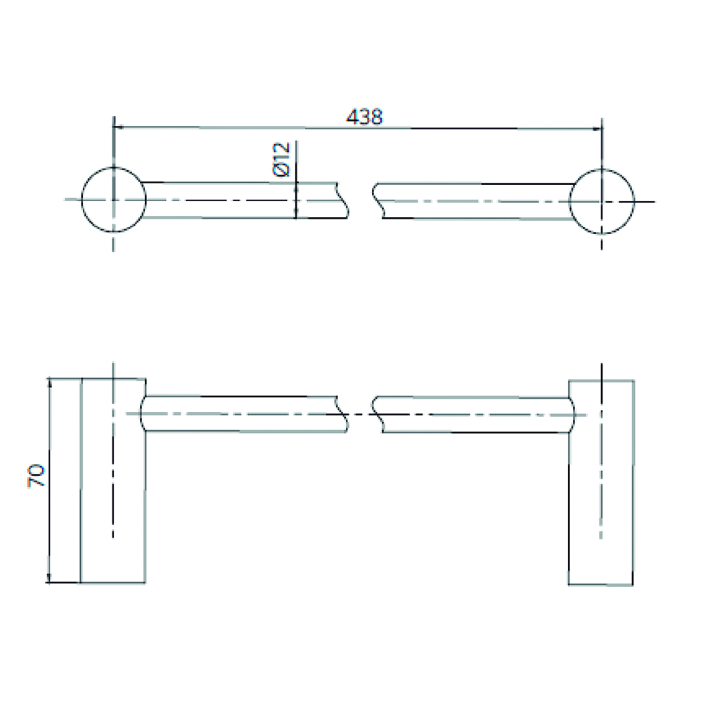 BARRA TOALLA 18 ( 46CM ) OZ - 2
