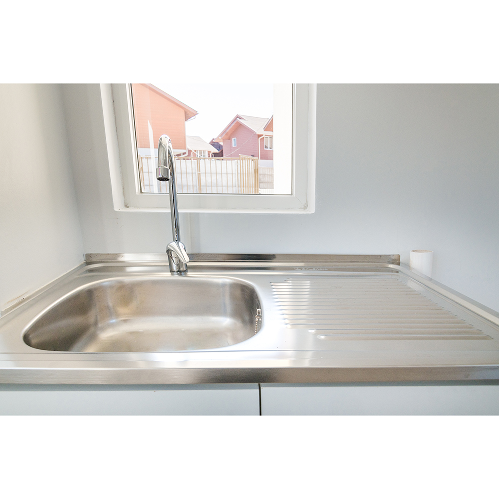 LAVAPLATOS STRETTO LAVAPLATOS SOBREPONER INOX UNA CUBETA 80 X 50 DERECHO CON DESAGUE MDF - 2