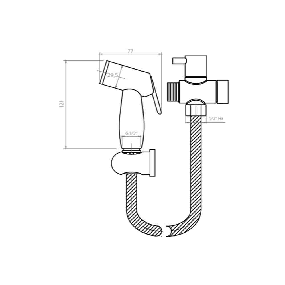 JUEGO DE DUCHA BIDET VITELLI - 6