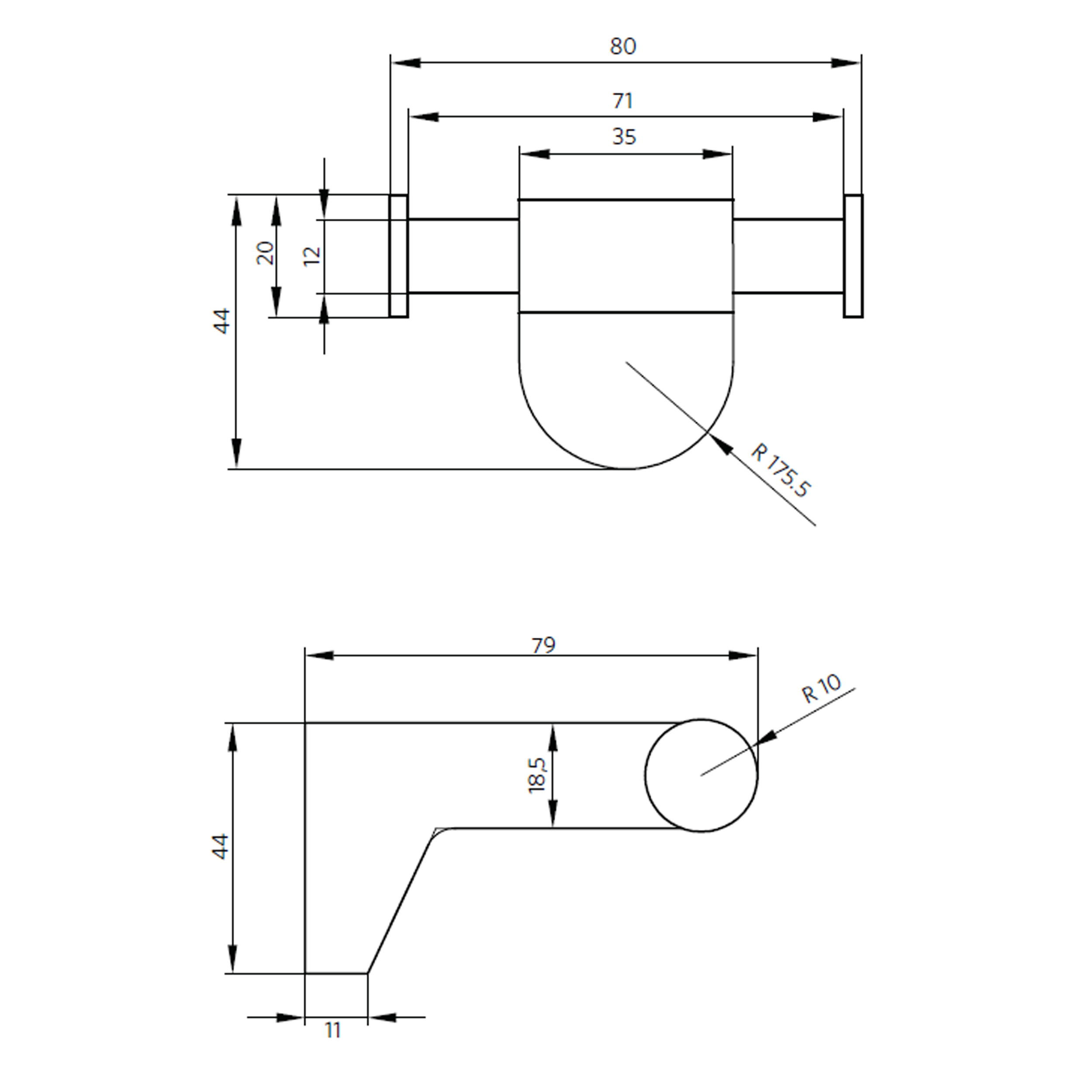 PERCHA DOBLE TOALLA DESSIN - 2