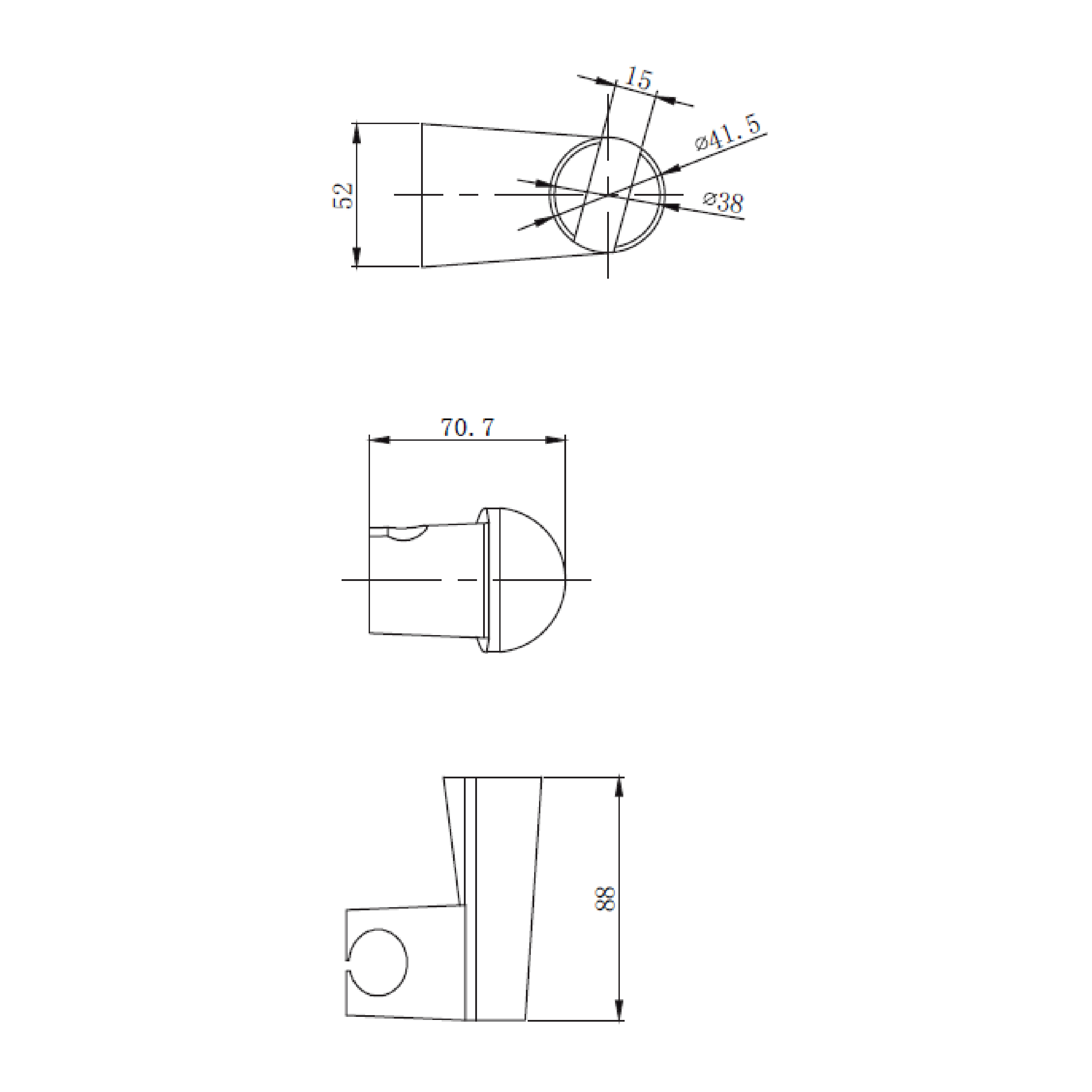 SOPORTE DUCHA ABS - 2