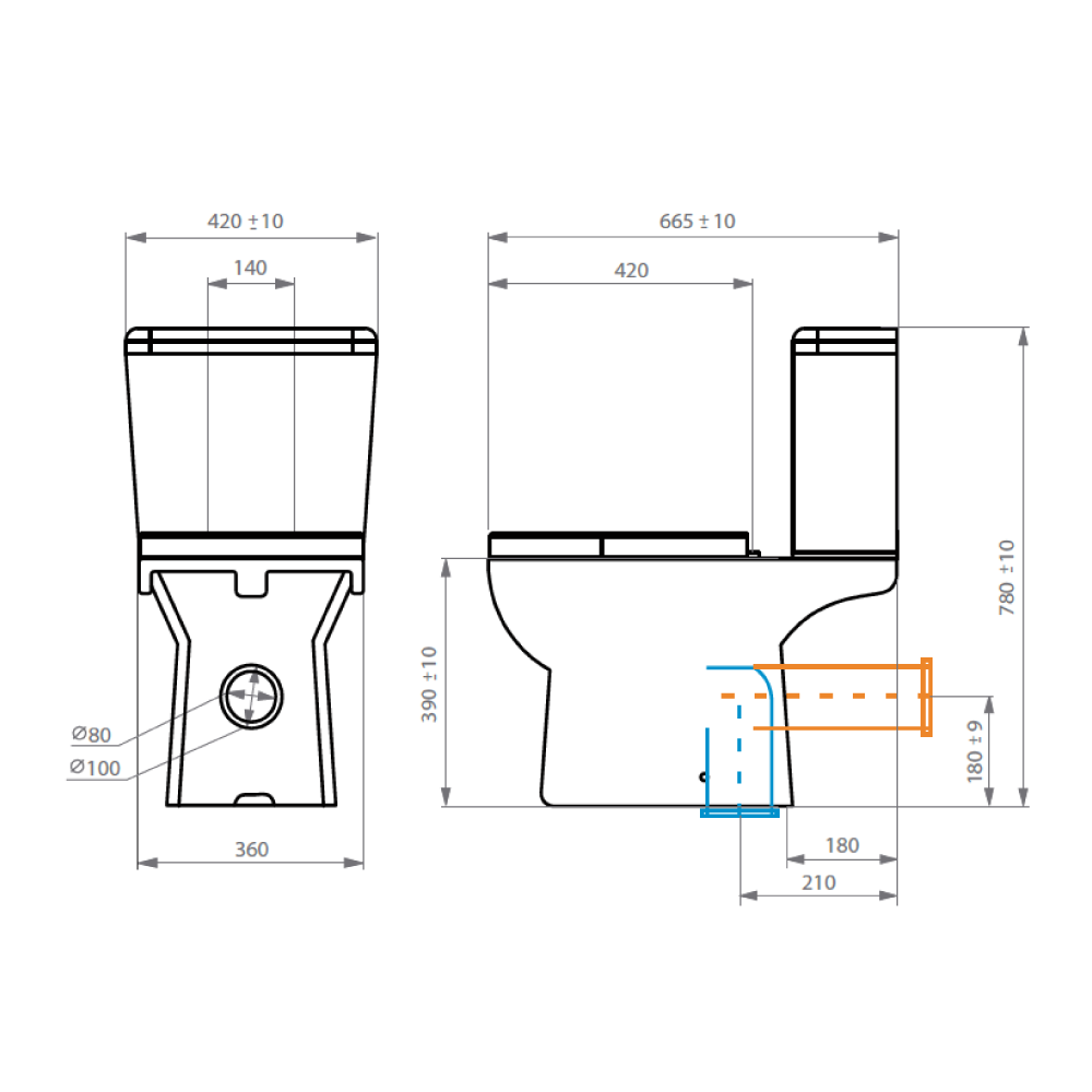 SANITARIO WC COMPLETO - NEW ARES - 6