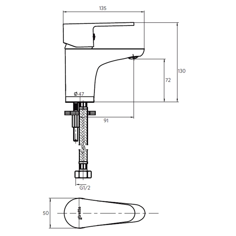 LLAVE GRIFERIA LAVAMANOS DESSIN - 3