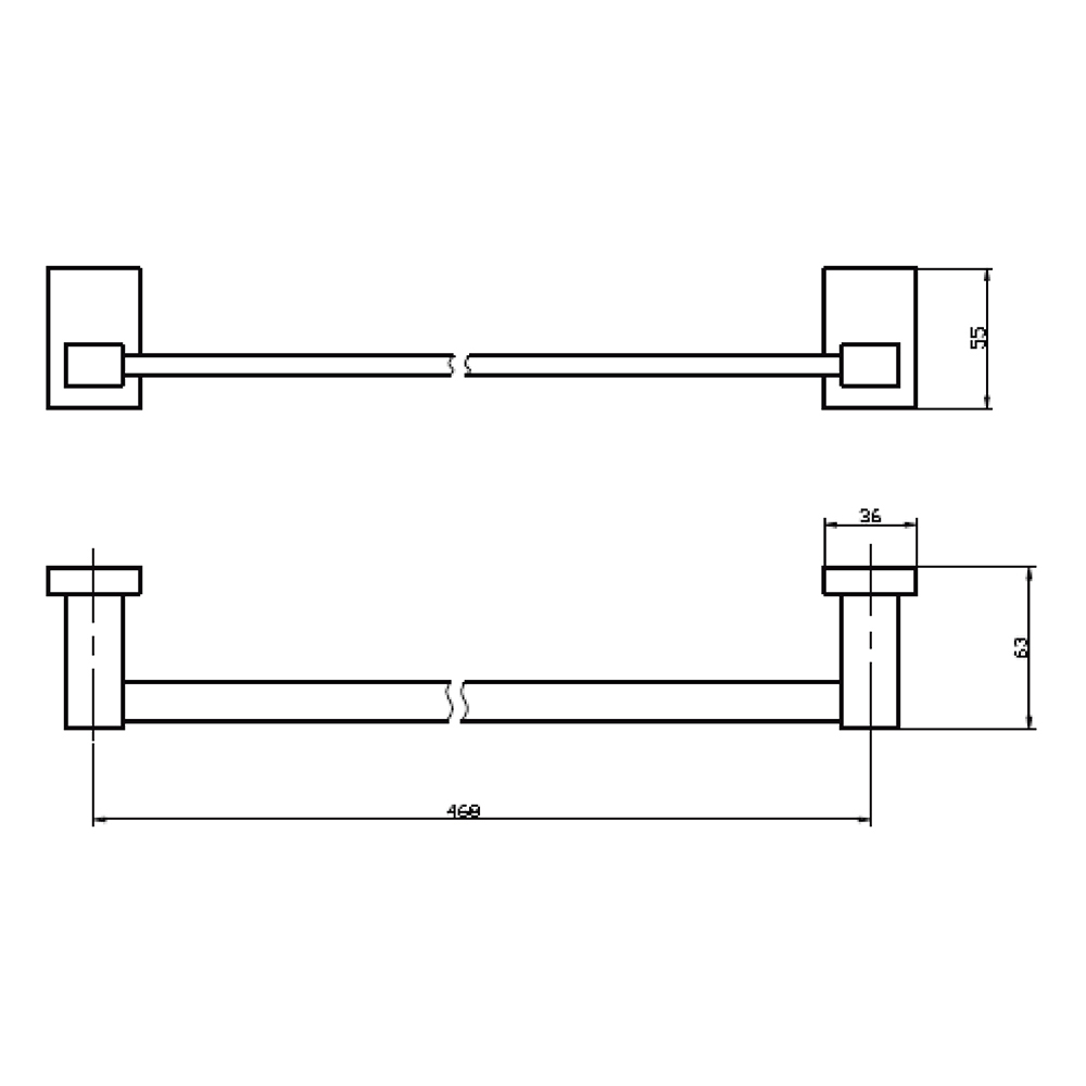 BARRA TOALLA 46 CM TAFF - 2