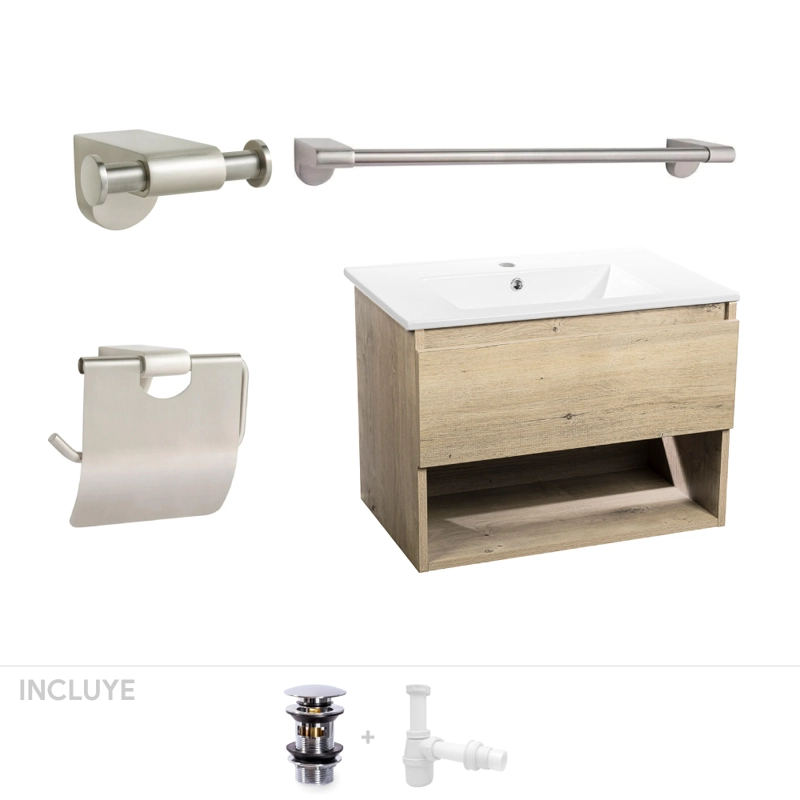 PACK BAÑO CASTELLON | MUEBLE + ACCESORIOS - 1