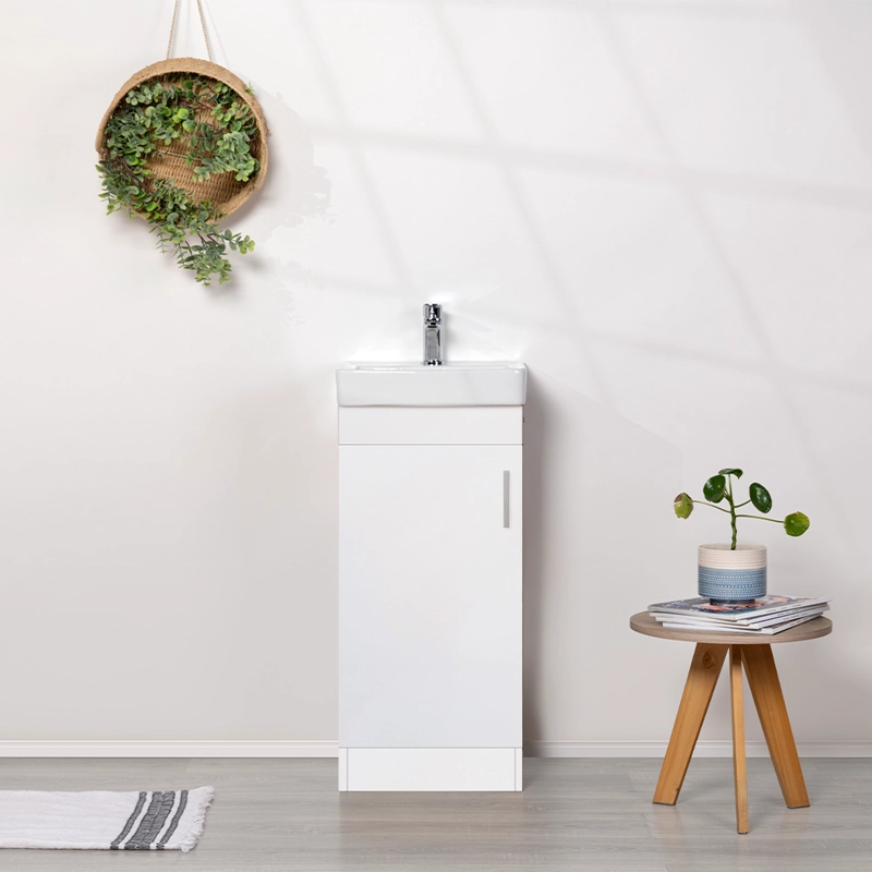 MUEBLE VANITORIO CLAIRE BLANCO + CUBIERTA 40X33X86 CM - 4